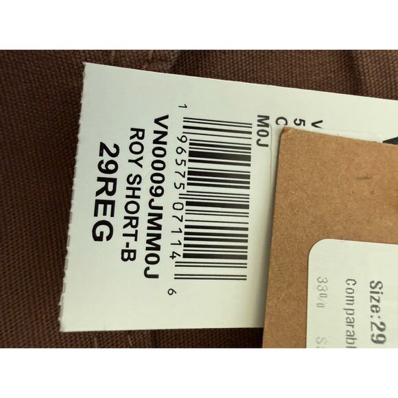 NWT Vans Off The Wall Men's brown Roy Shorts  Skateboarding Surf Pockets 29reg - Picture 7 of 8